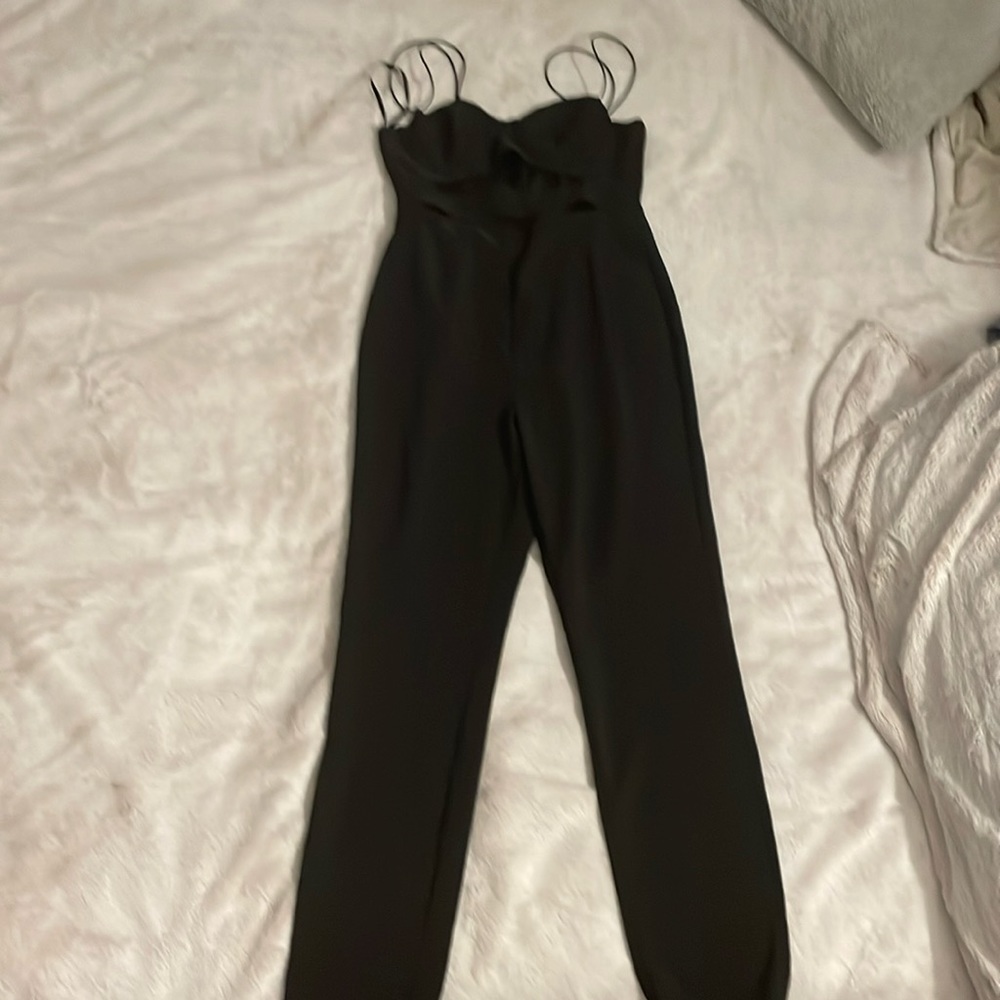 NBD BLACK PANTS JUMPSUIT SIZE MEDIUM